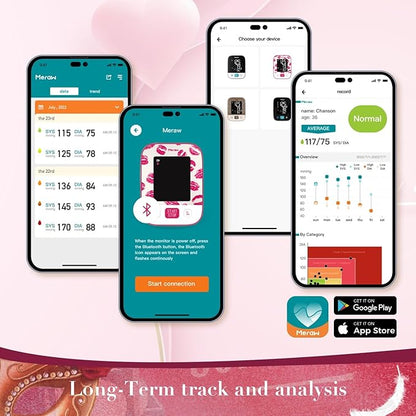 Meraw Blood Pressure Monitor Home Use, Blood Pressure Cuff Digital Arm - Image 2