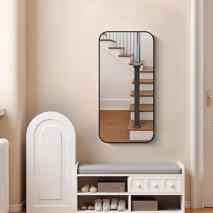 FORBATH Bathroom Mirror 20" x 40", Rectangle Black Bathroom Mirror - Image 3