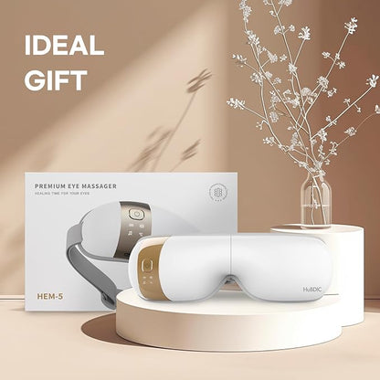 HubiCare Eye Massager with Heat, and Music Helps Relieve Strain, Dark Circles - Image 2