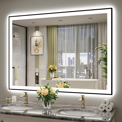 YEELAIT 55x40 Inch LED Bathroom Mirror by YEELAIT