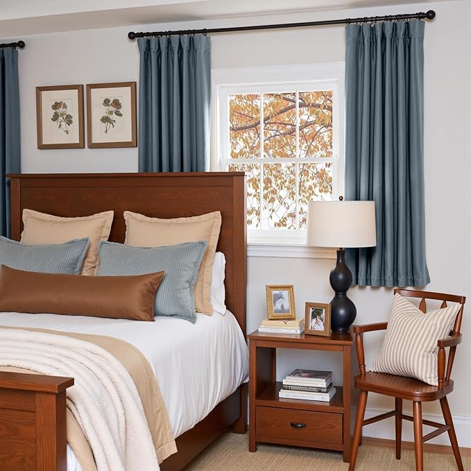 Lazzzy Velvet Blackout Curtains Thermal Insulated Room Window Drapes Super Soft - Image 4
