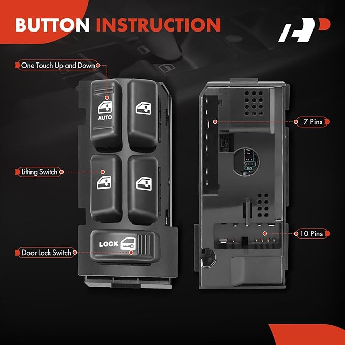 A-Premium Master Power Window Switch Compatible - Image 4