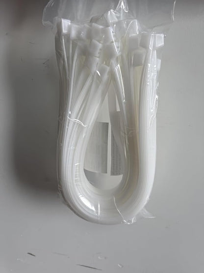XINGO 26 inch White Zip Ties Heavy Duty 100 Pack, 200 lbs Ultra Strong Plastic - Image 4