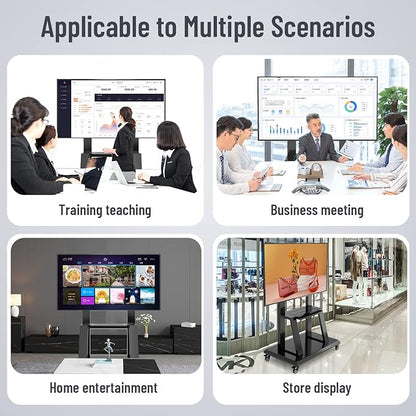 Mobile TV Cart, Rooling TV Stand - Image 9