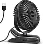 BESKAR Small Clip on Fan, 3 Speeds USB Fans by BESKAR