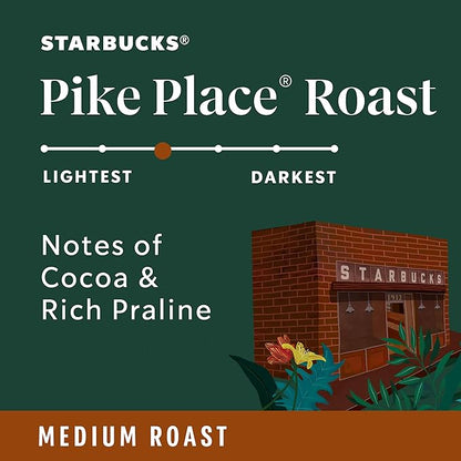 Starbucks K-Cup Coffee Pods, Medium Roast Hot or Iced Coffee, Pike Place Roast - Image 3