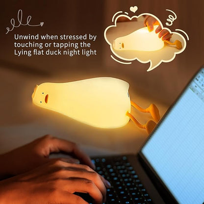 AVACOM Squishy Night Light, Lying Flat Duck Night Light, Travel Nightlight - Image 6