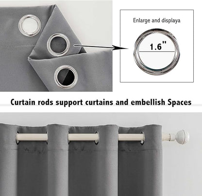 Anytime 100% Blackout Curtain 2 Panels Set, Thermal Insulated Window Drapes - Image 4