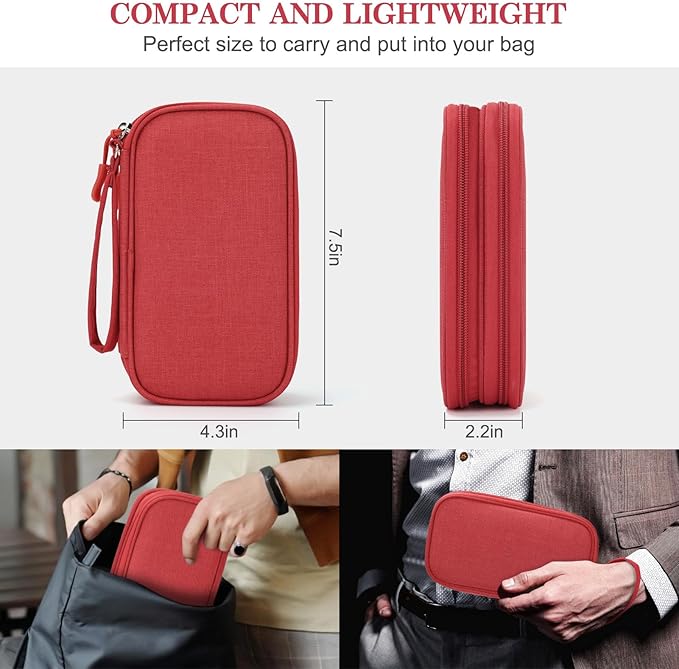 FYY Travel Cable Organizer Pouch Electronic Accessories Carry Case Portable - Image 2