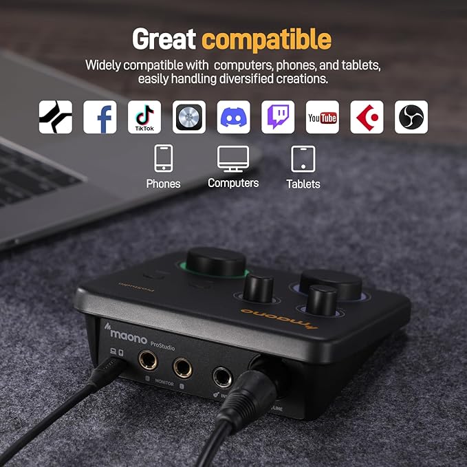 MAONO USB Audio Interface for PC: Interface - Image 8