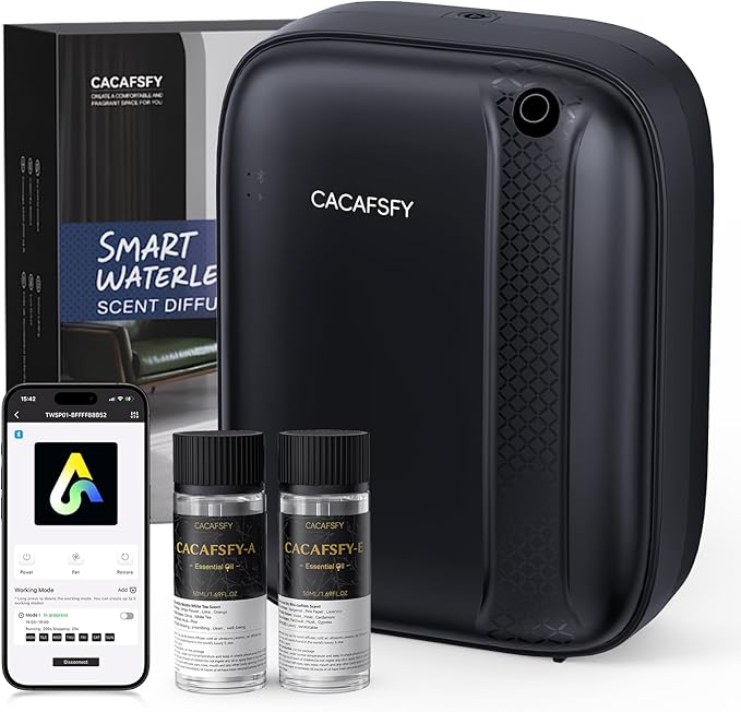 Waterless Essential Oil Diffuser, 3000 Sq.Ft Coverage 400ml Capacity Hotel by CACAFSFY