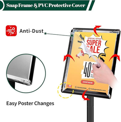 Mutualsign 3Pcs Heavy Duty Pedestal Sign Holder - Image 2