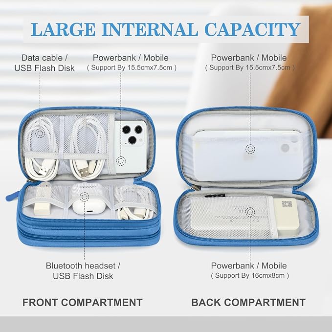 FYY Electronic Organizer, Travel Organizer Bag Pouch, Electronic Accessories - Image 3