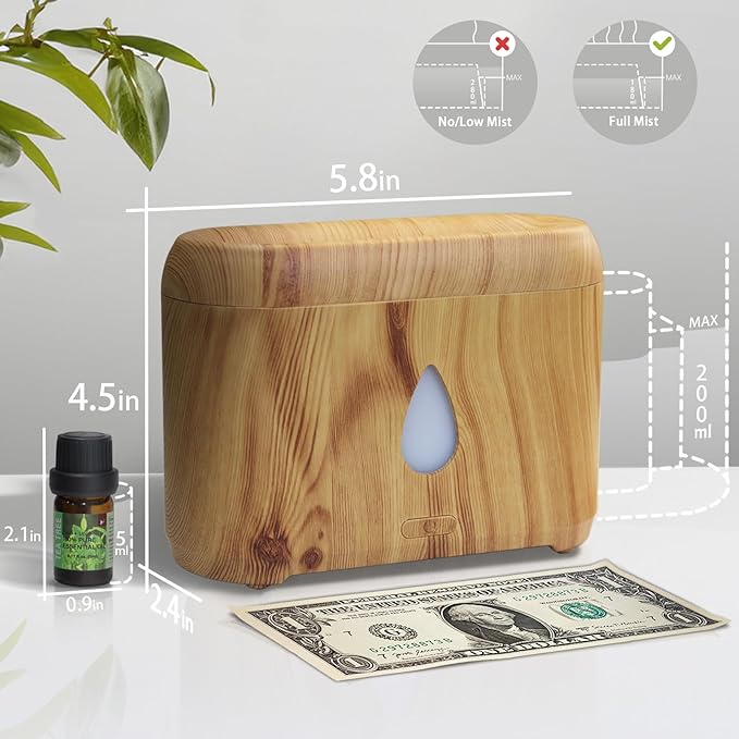 Flame Diffuser for Essential Oils, 200ml Ultrasonic Aroma Diffusers - Image 4