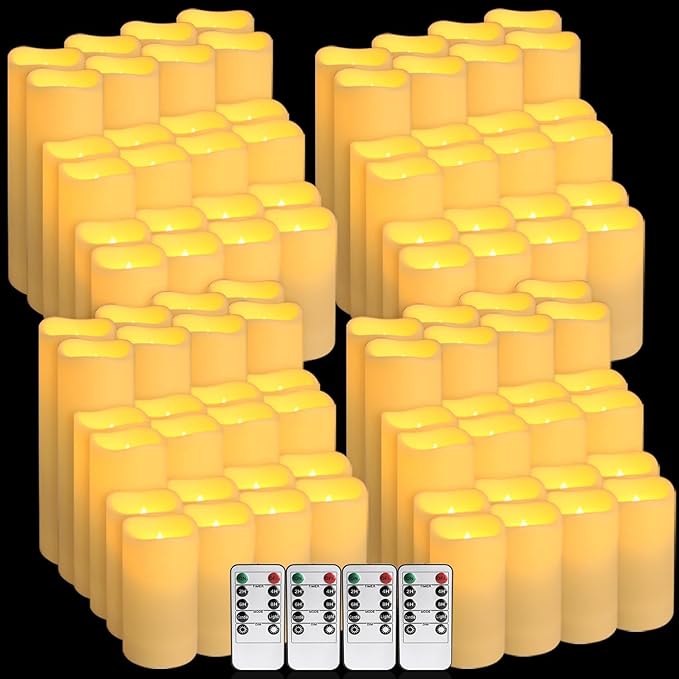 Set of 96 Waterproof Outdoor Flameless Candles, LED Candles - Image 9