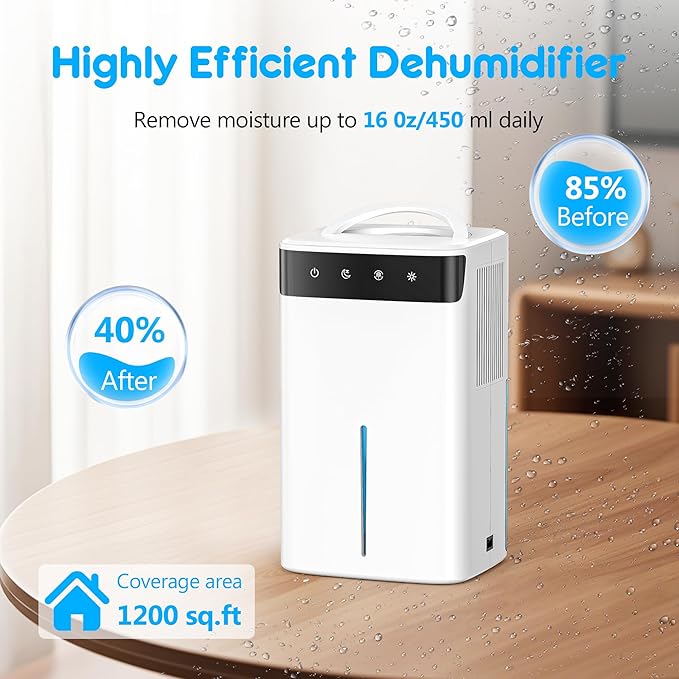 DEVERSE Max 5 Pints Smart Dehumidifier - Image 3