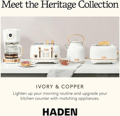 Haden Heritage 4 Slice Wide Slot Stainless Steel Toaster - Image 7