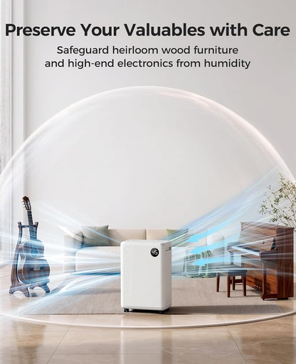 32 pint dehumidifier for basement and home, 2600, package contents