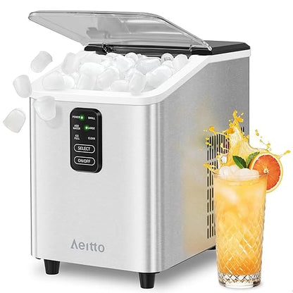 Aeitto Ice Maker Countertop 26lbs/24H, Ice Machine 8 Ice Cubes Ready in 6 Mins by Aeitto