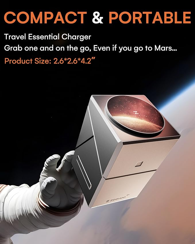 ZEEHOO 3 in 1 Charging Station for Apple, iPhone Mag-Safe Charger, Qi2 Certified - Image 6