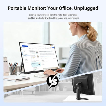 InnoView Large Portable Monitor 23.8inch FHD 1080P 144Hz USB-C, HDMI Computer - Image 8