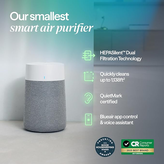 BLUEAIR Air Purifier for Small Room, Cleans 926 sqft in one hour, HEPASilent - Image 2