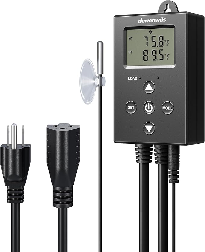 DEWENWILS Digital Temperature Controller Thermostat Outlet by DEWENWILS