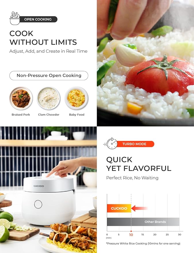 CUCKOO CRP-MHTR0309F | 3-Cup Twin Pressure Induction Heating Rice Cooker | 11 - Image 6