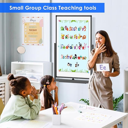 maxtek Magnetic Mobile White Board, 40 x 24 Double Sided Dry Erase Board - Image 8
