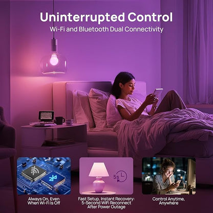 Linkind WiFi Smart Light Bulbs, Alexa Light Bulb Work - Image 3