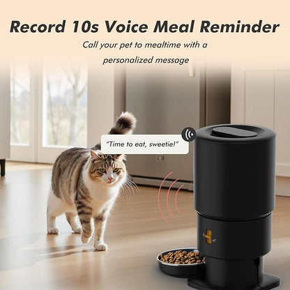 Automatic Cat Feeder - 5L Anti-Clog Cat Food Dispenser Keeps 2-15mm Dry Food - Image 2