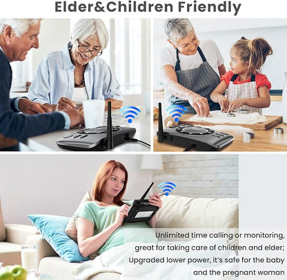 Hands-Free Intercoms Wireless for Home Business, Wuloo Upgrade Two Way Audio - Image 4