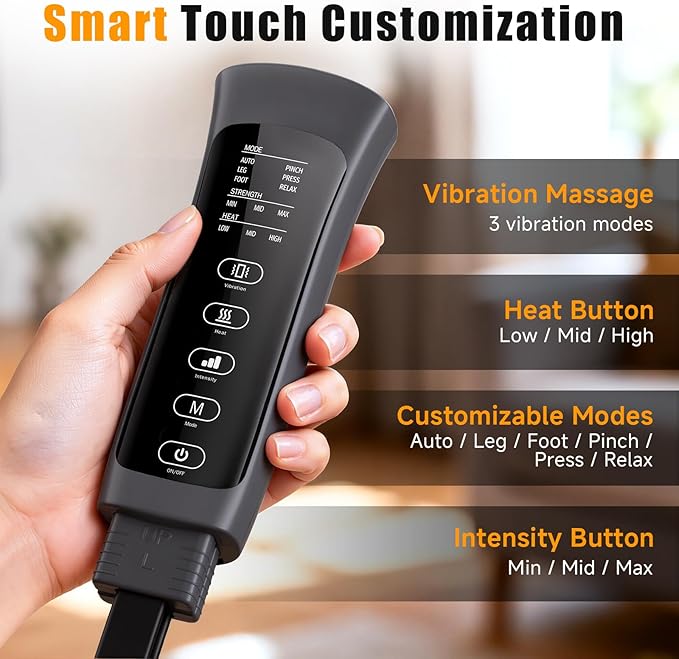 Leg Massager with Heat and Compression, Foot and Calf Massager - Image 5