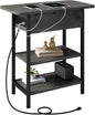 LIDYUK End Table with Charging Station, Flip Top Side Table with USB Ports and by LIDYUK