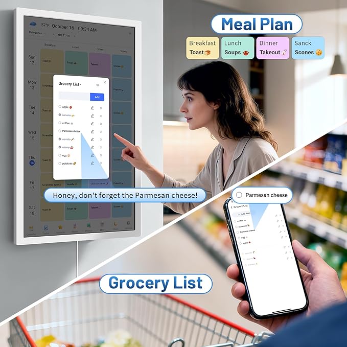 32 Inch Digital Calendar, Electronic Chore Chart, Smart Weekly and Monthly - Image 5