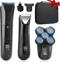 QREEYX Beard Trimmer for Men Groin & Body Hair Trimmer, Nose & Ear Clipper Head by ClippersTrimmersformen