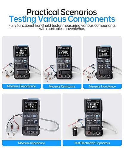 FNIRSI LC1020E 100kHz LCR Meter, Auto Component Detect, Measures ESR/Q/D/θ/X - Image 8