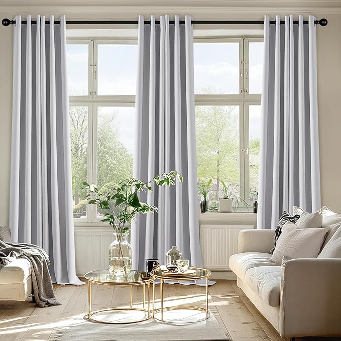 MIULEE Blackout Curtains for Bedroom Living Room 96 Inches Long 2 Panels - Image 6