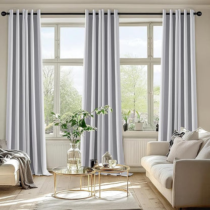 MIULEE Blackout Curtains for Bedroom Living Room 96 Inches Long 2 Panels - Image 6
