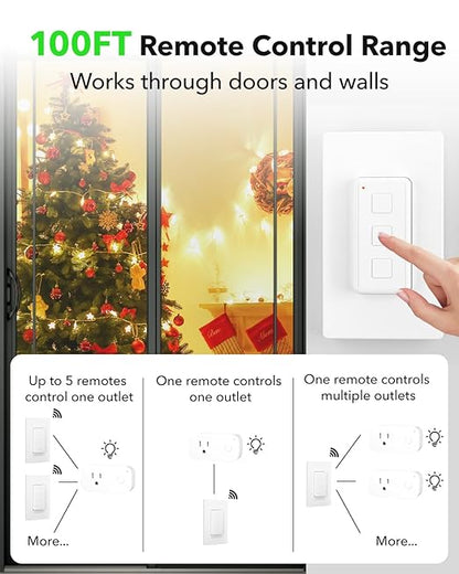 Remote Control Outlet Plug Switch, BN-LINK Wireless Light Remote Switch - Image 3