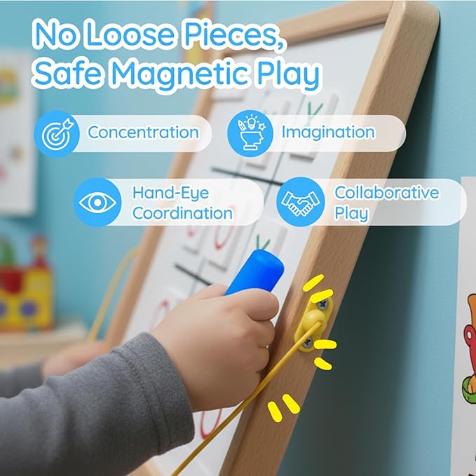 Magnetic Toddler Activity Wall Panel Toy – Interactive Wall Busy Board – - Image 3
