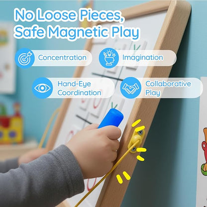 Magnetic Toddler Activity Wall Panel Toy – Interactive Wall Busy Board – - Image 3