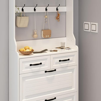Vibe & Dine Shoe Cabinet, Entryway Shoe Storage Cabinet - Image 4