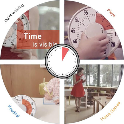 Lavigo Kitchen Timer, Countdown Visual Analog Timer, Quiet Counting, Low Loud - Image 5