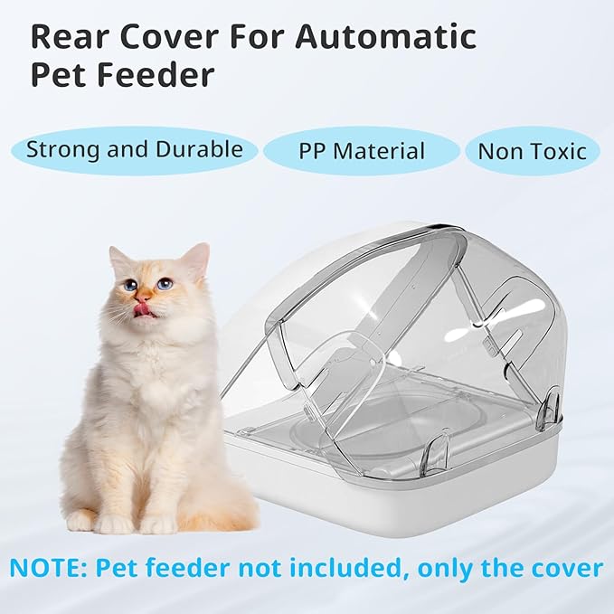 Rear Cover for Automatic Microchip Cat Pet Feeder - Image 3