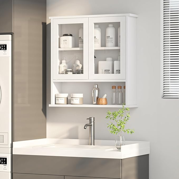 Modern Hanging Bathroom Cabinet, Sturdy Wooden Medicine Cabinet - Image 6
