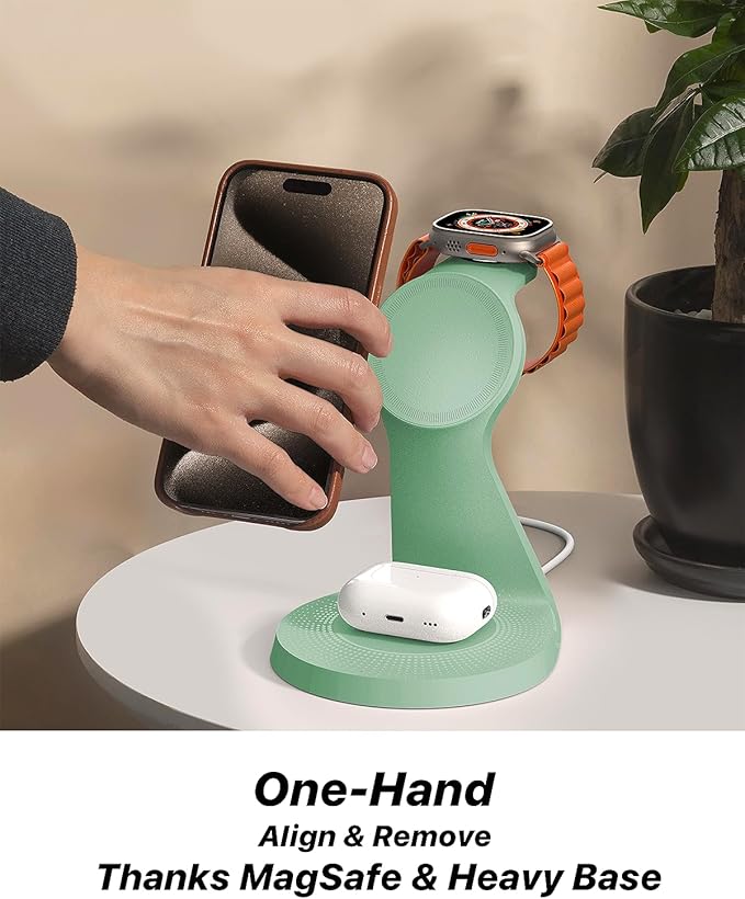 3 in 1 Charging Station for Apple Devices, Mag-Safe Charger Stand Fast Charging - Image 3