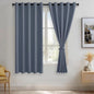 JIUZHEN Dusty Blue Blackout Curtains by JIUZHEN