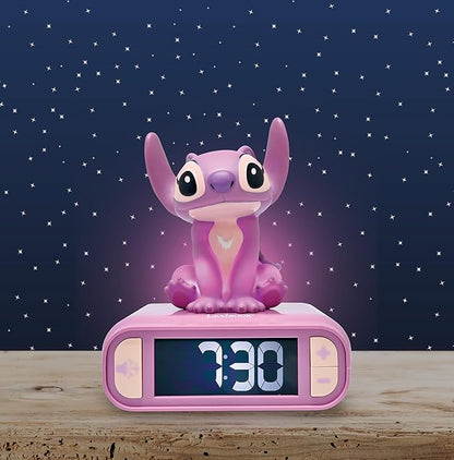 LEXiBOOK, Disney Stitch, Angel Night Light Alarm Clock, Sounds and Melodies - Image 7