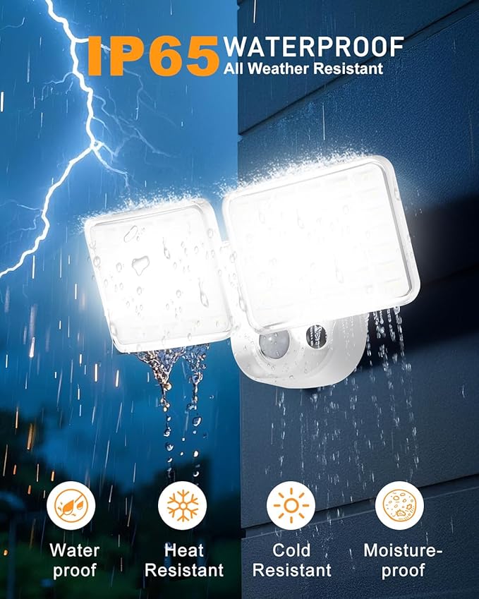 Rechargeable Battery Motion Light, 2500LM & 4000LM Dual Modes Motion Sensor - Image 5